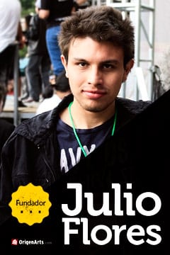 julio flores diseñador grafico, fundador origenarts