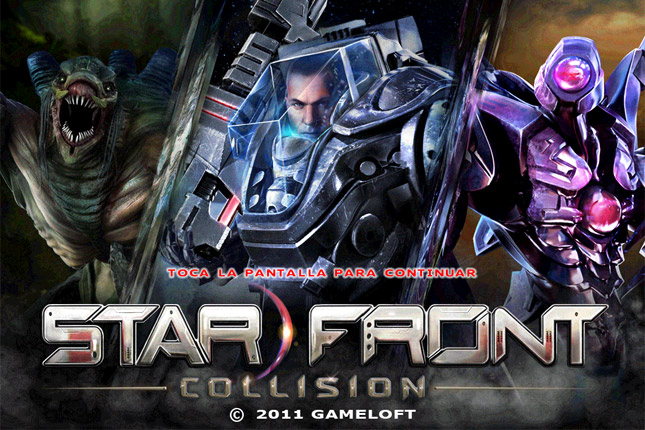 starfront collision start screen