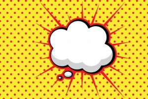onomatopeya de dialogo en comics - speech bubble, estilo pop art