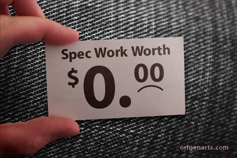 spec work worth by origenarts